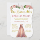 Search for pink and gold quince invitations Mis quince anos
