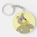 Search for funny cartoon character key rings Nostalgic bear image