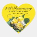 Search for yellow rose stickers Anniversary