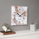 Search for rose gold clocks Luxury