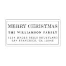 Search for christmas return address rubber stamps Elegant