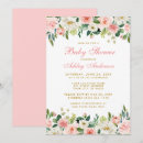 Search for pink and white baby shower invitations Elegant