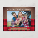 Search for red black save the dates Rustic