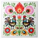 Search for rooster tiles Folk