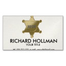 Search for police badge business cards Sheriff