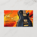 Search for lesson business cards Guitar lessons