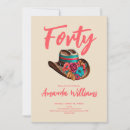 Search for boho 40th birthday invitations Fortieth