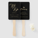 Search for wedding program hand fans Bride to be