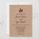 Search for burlap and purple wedding invitations Country