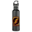 Search for the flash superhero water bottles Lightning bolt logo