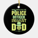 Search for law enforcement christmas tree decorations Policeman