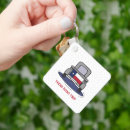 Search for retro star key rings Red white blue