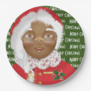 Search for african american christmas plates Santa