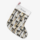 Search for silver and gold christmas stockings Black