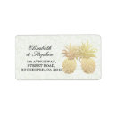 Search for hawaii wedding return address labels Pineapple