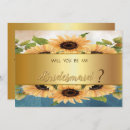 Search for sunflower bridesmaid cards Elegant
