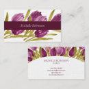 Search for tulips business cards Botanical