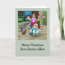 Search for office christmas cards Santa