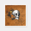 Search for vintage halloween napkins Skull