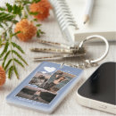 Search for blue christmas rectangular key rings For her