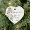 Search for will you marry me christmas tree decorations Flower