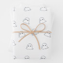 Search for ghosts gift wrap White