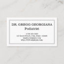 Search for podiatrist business cards Professional
