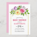 Search for lavender and green baby shower invitations Floral