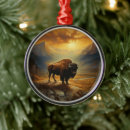 Search for bison christmas tree decorations Usa