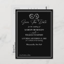 Search for black and white save the dates postcards Couple