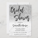 Search for silver bridal shower invitations Luxury