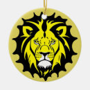 Search for lion head christmas tree decorations Black