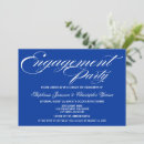 Search for royal blue engagement party invitations Elegant