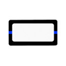 Search for thin blue line return address labels Law enforcement