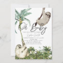 Search for sloth baby shower invitations Jungle