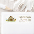Search for rustic barn wedding return address labels Western
