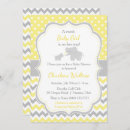 Search for yellow elephant baby shower invitations Yellow and grey