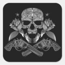 Search for gun stickers Skull