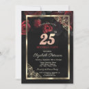 Search for elegant 25th birthday invitations Flowers