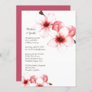 Search for watercolor cherry blossom wedding invitations Floral
