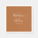 Search for burnt orange napkins Rehearsal dinner