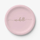 Search for monogram paper plates Bridal shower