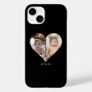 Search for love heart iphone cases Black and white