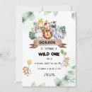 Search for wild safari birthday invitations Tropical greenery birthday