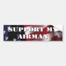 Search for pro troops bumper stickers Air force