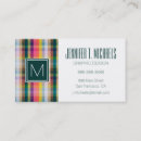 Search for plaid business cards Checked