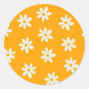 Search for retro floral pattern stickers Daisies