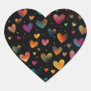 Search for abstract hearts design stickers For her