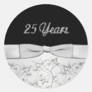 Search for 25 year anniversary stickers Black