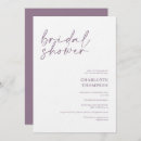 Search for mauve bridal shower invitations Chic